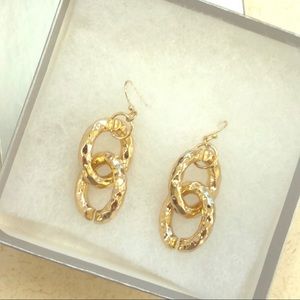 Anthropologie Jewelry - Gold chain earrings Anthropologie Jewelry - Gold chain earrings